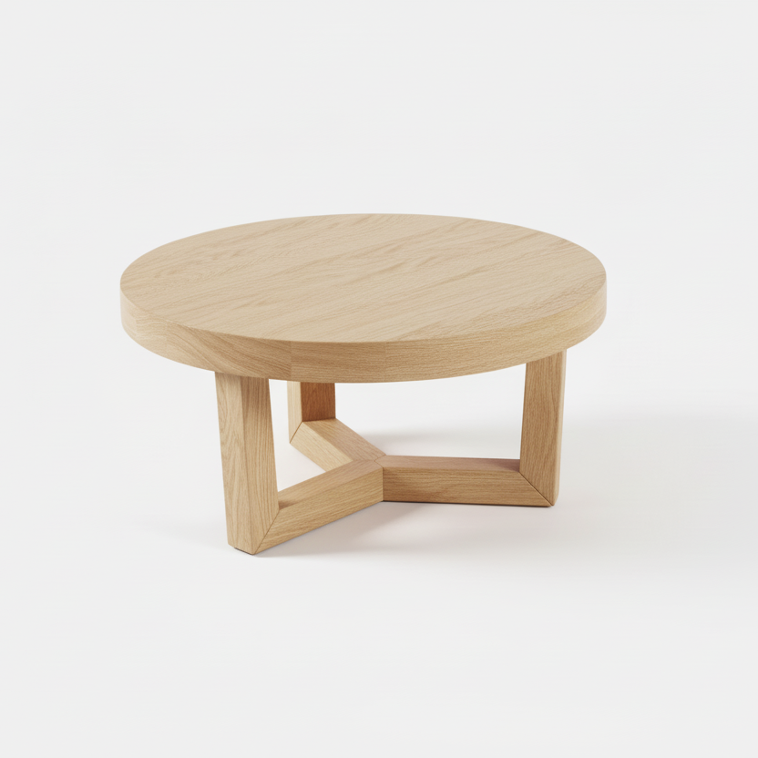 Τραπεζάκι Σαλονιού Symbol Wood Ǿ59